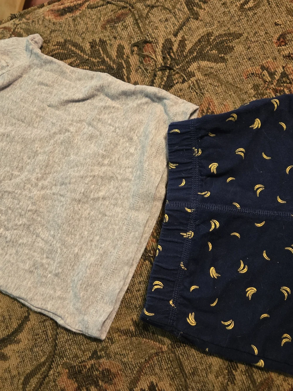 Carter's Navy & Yellow Banana Pajama Set